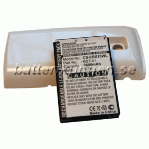 Batteri til Sony Ericsson Xperia X10 - 2.600 mAh - Vit