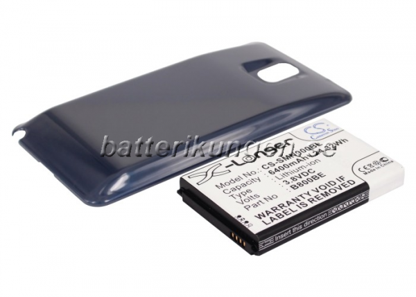 Batteri til Samsung Galaxy Note 3 mfl - 6.400 mAh - Blå