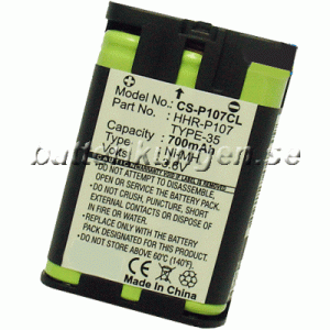 Batteri til Panasonic KX-TG3021 mfl