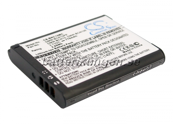 Batteri til Panasonic som ersätter DMW-BCN10 mfl