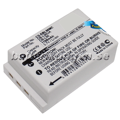 Batteri til Sanyo som ersätter DB-L90 mfl