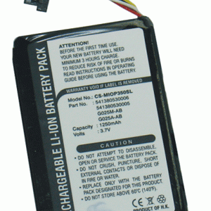Batteri til Mitac Mio P350 mfl - 1.250 mAh