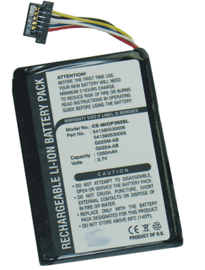 Batteri til Mitac Mio P350 mfl - 1.250 mAh
