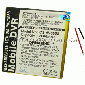 Batteri til Archos AV605 20 GB mfl - 2.500 mAh