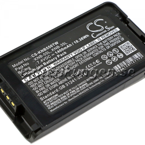 Batteri til Kenwood NX-220 mfl - 1.400 mAh