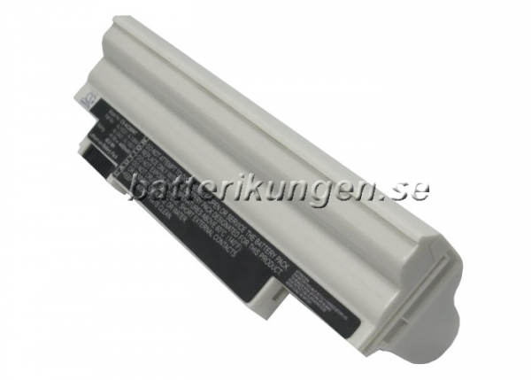 Batteri til Acer Aspire One D255 mfl - 4.400 mAh - Vit