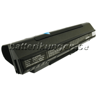 Batteri til Acer Aspire one - svart - 6.600 mAh