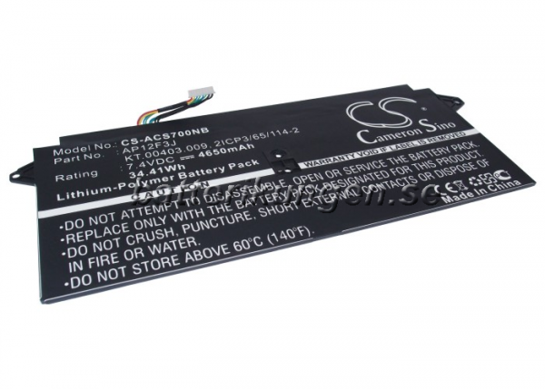 Batteri til Acer Aspire S7 mfl - 4.650 mAh