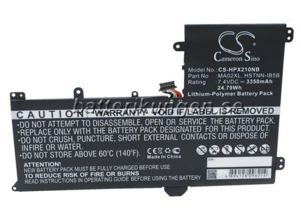 Batteri til HP SlateBook 101 mfl - 3.350 mAh