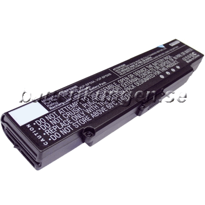 Batteri til Sony VAIO VGN-AR mfl - 4.400 mAh - svart