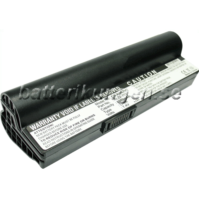 Batteri til Asus Eee PC 703 mfl - 6.600 mAh - svart