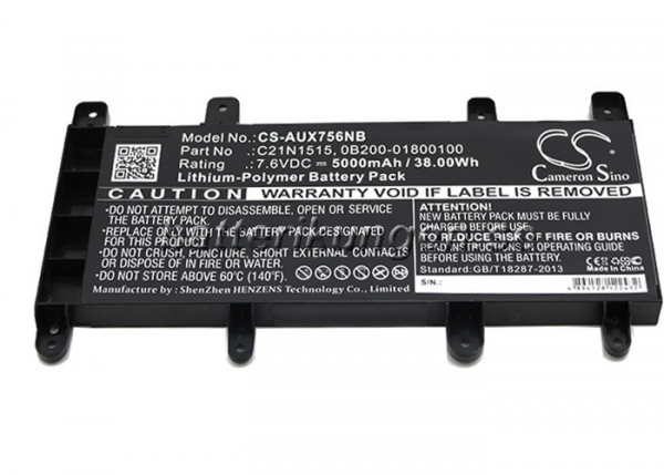 Batteri til Asus X756UA mfl - 5.000 mAh