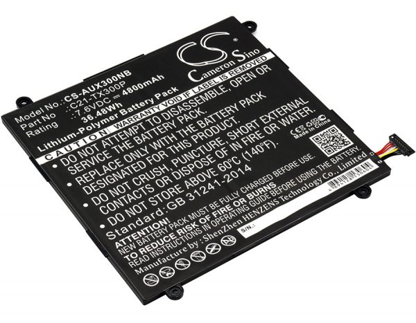 Batteri til Asus Transformer Book TX300CA mfl - 4.800 mAh