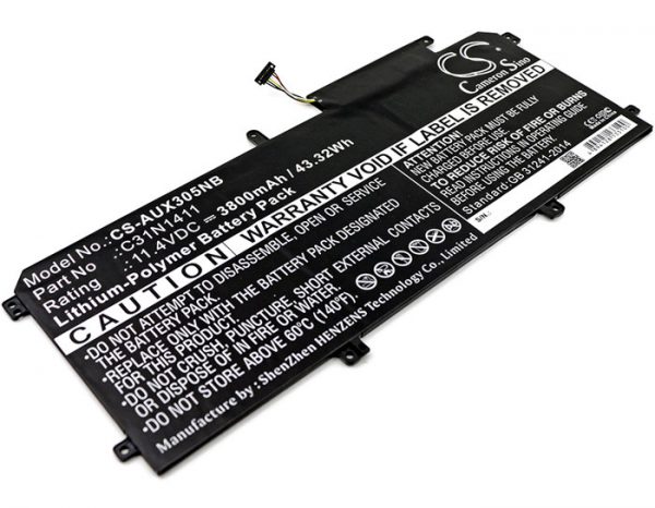 Batteri til Asus Zenbook U305CA6Y54 mfl - 3.800 mAh