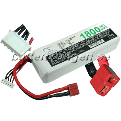 Batteri til LiPo 4 cell - 14.8 V - 1.800 mAh