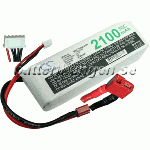 Batteri til LiPo 4 cell - 14.8 V - 2.100 mAh