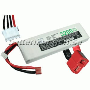 Batteri til LiPo 3 cell - 11.1 V - 3.200 mAh