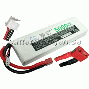 Batteri til LiPo 2 cell - 7.4 V - 5.000 mAh