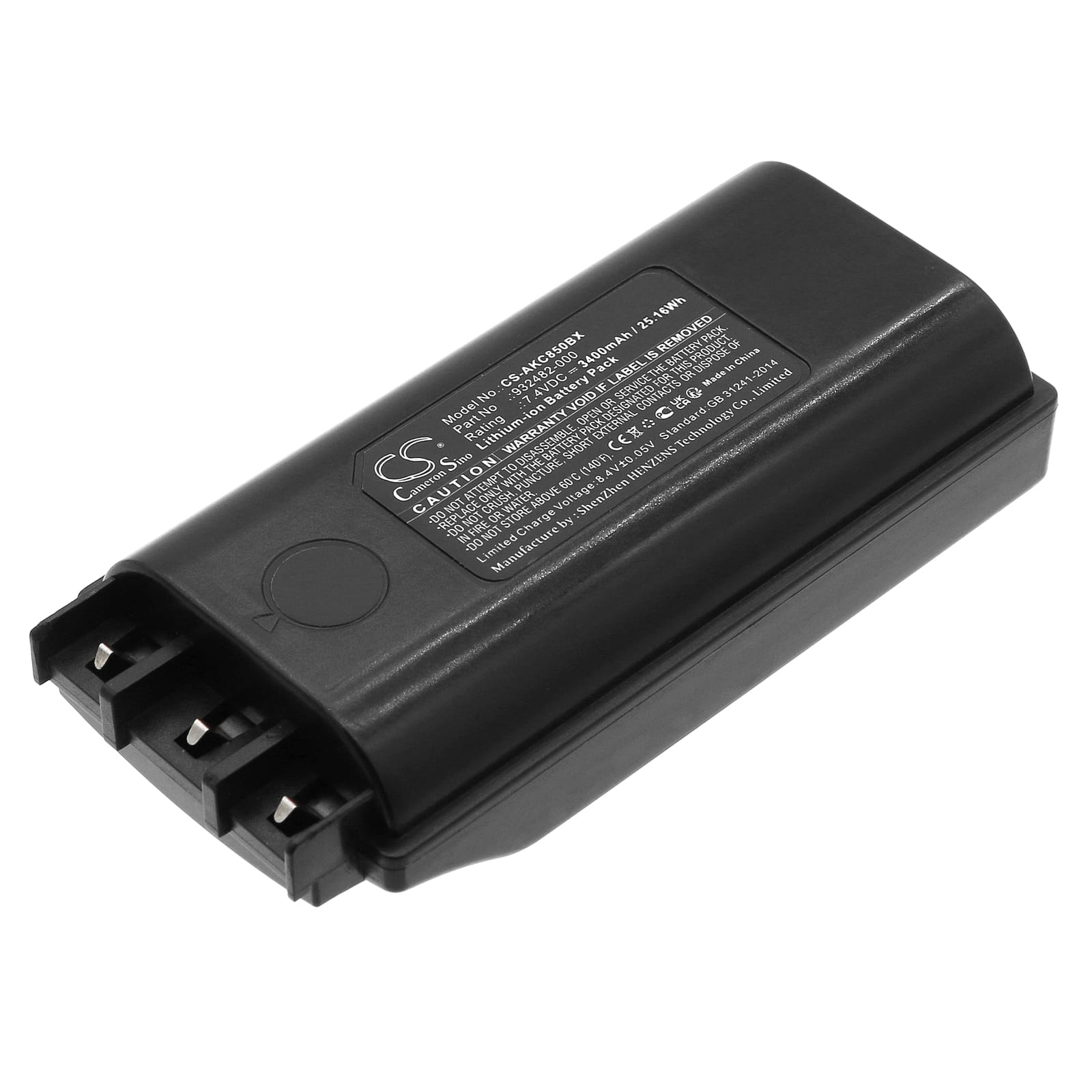 Batteri til Akerstroms BC85 mfl - 3.400 mAh