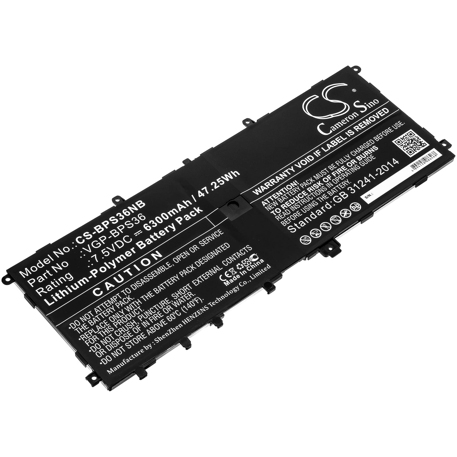 Batteri til Sony VAIO Duo 13 - 6.300 mAh