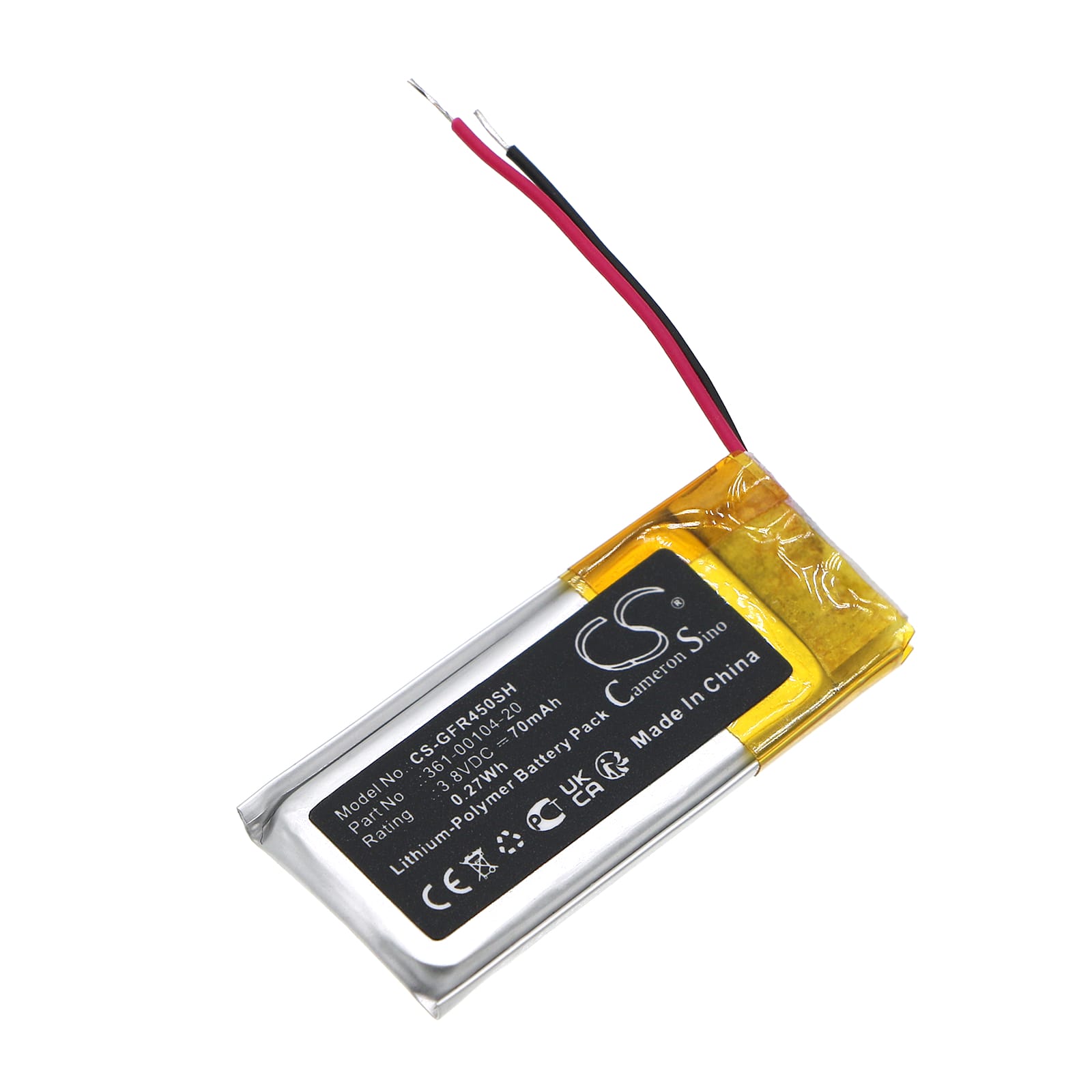 Batteri til Garmin Forerunner 45 - 70 mAh