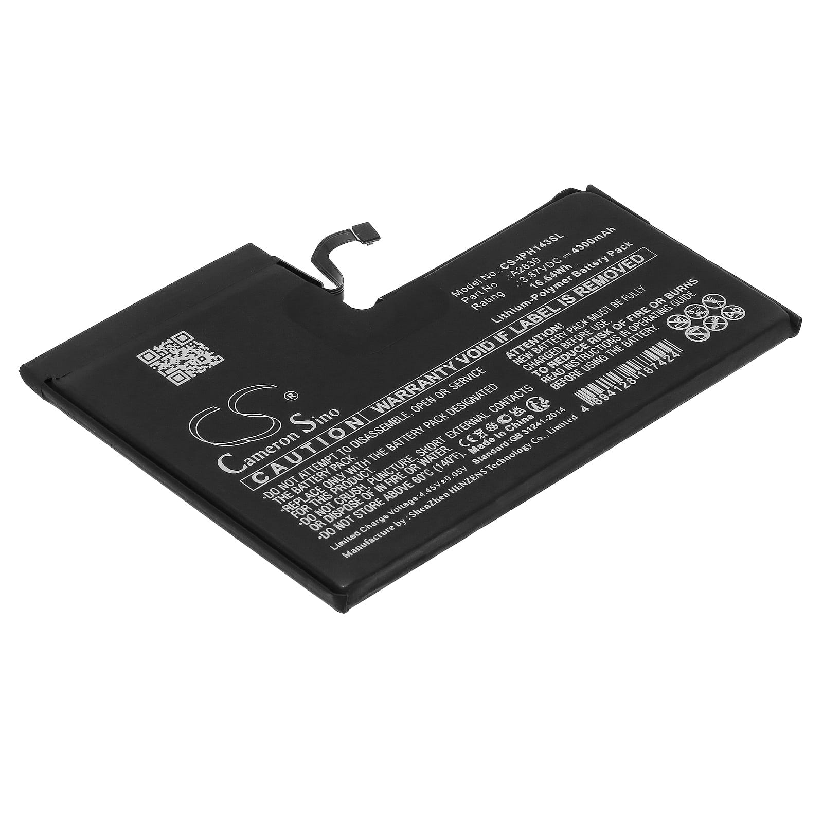 Batteri til Apple iPhone 14 Pro Max- 4.300 mAh