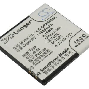 Batteri til Oppo X905 mfl - 1.650 mAh