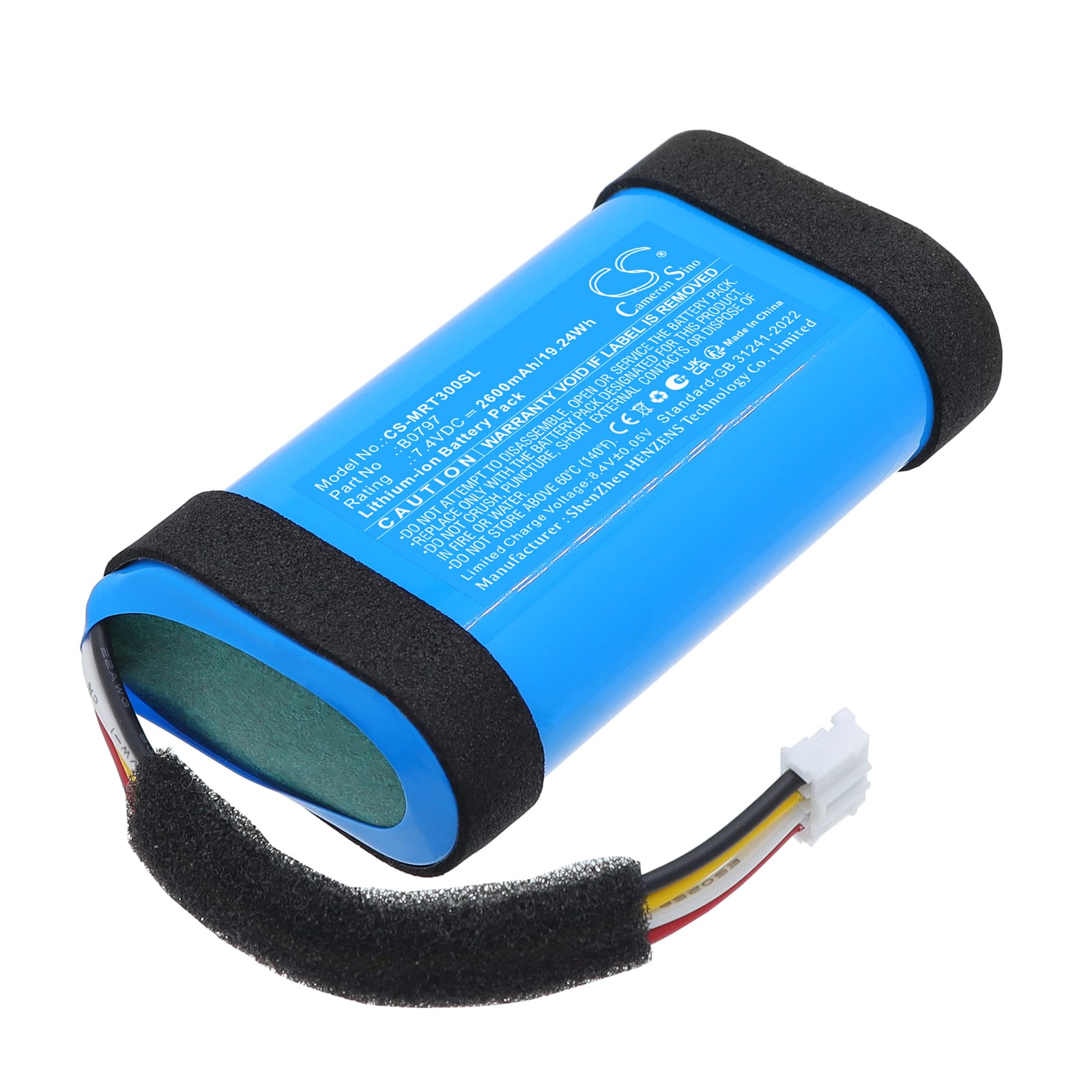 Batteri til Marshall Emberton 3 mfl - 2.600 mAh
