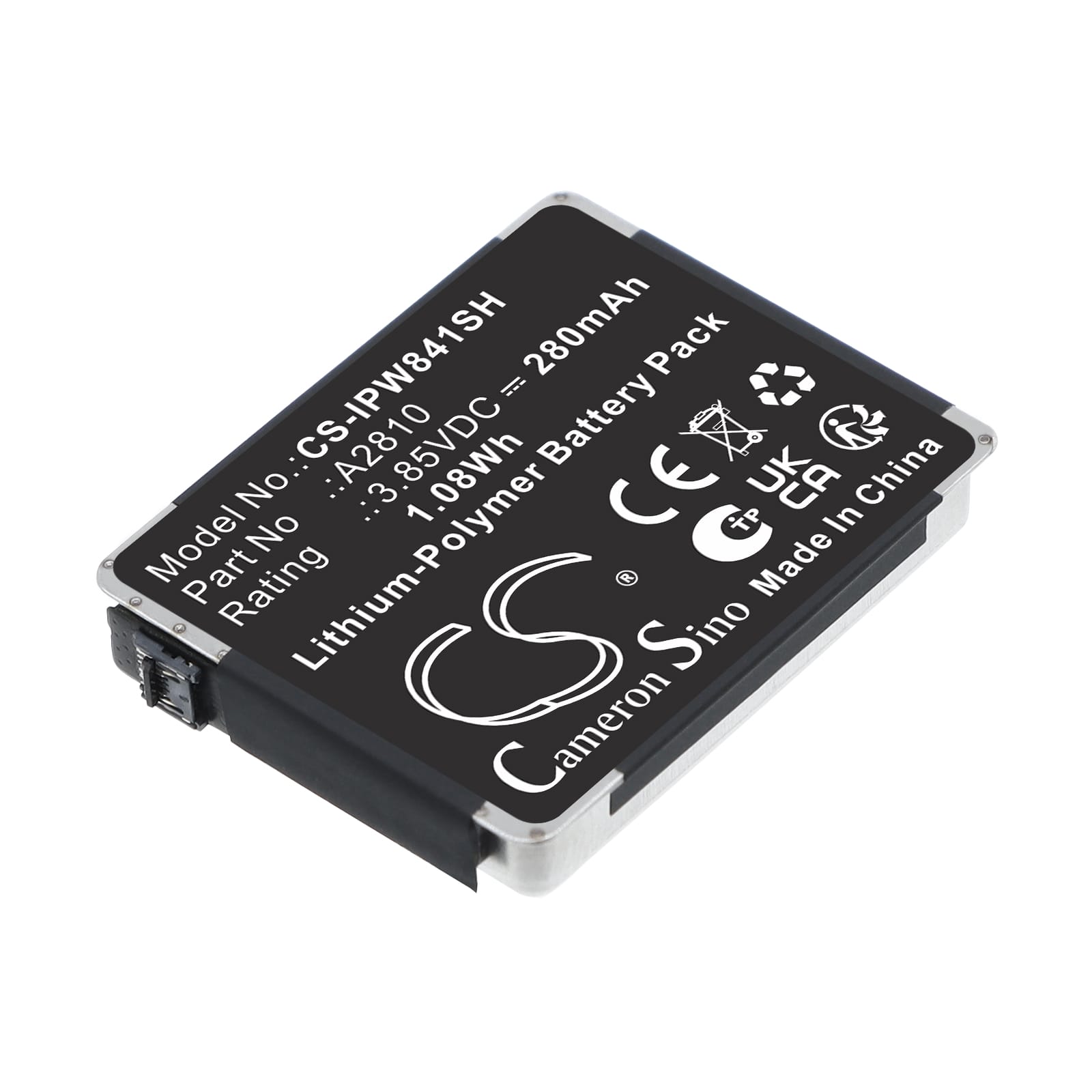 Batteri til Apple Watch Series S8 41mm mfl - 280 mAh